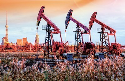 大慶油田的油井。